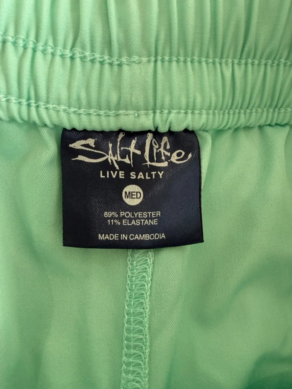 Salt Life Aqua Women's Athletic Shorts with Drawcord